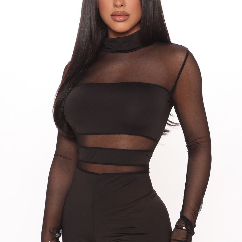 Sexy see through fashion nova jumpsuit - Picture 2 of 3